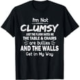thumbnail image 1 of I'm Not Clumsy Funny Quote Sarcastic T-Shirt, Black Comfortable Breathable Soft Tee, Gift for Men, 1 of 5