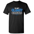 thumbnail image 1 of I'm Not Clumsy Its Just The Floor Hates Me Tables Chairs Are Bullies Sarcastic Shirt Humor Family Reunion Graphic Tees Novelty Birthday Christmas Gift Funny T Shirt, 1 of 5