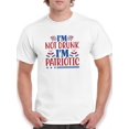 thumbnail image 1 of I'm Not Drunk I'm Patriotic T-Shirt Men -Image by Shutterstock, Male 3X-Large, 1 of 4