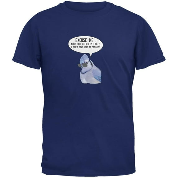 I'm Not Here To Socialize BLue Jay Royal Adult T-Shirt