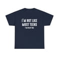 thumbnail image 1 of I'm Not Like Most Teens I'm In My 50s Shirt, Birthday Gift Tee - ID: 1806, 1 of 7
