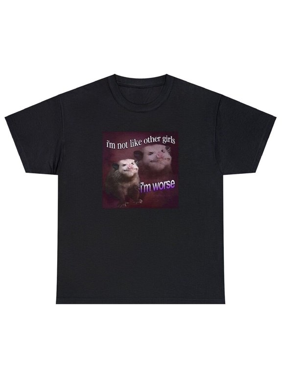 I'm Not Like Other Girls I'm Worse T Shirt Funny Racoon Dank Meme Humor Tee