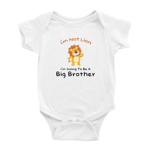 I'm Not Lion I'm Going To Be A Big Brother Baby Outfits For Boys Girl Newborn Clothes