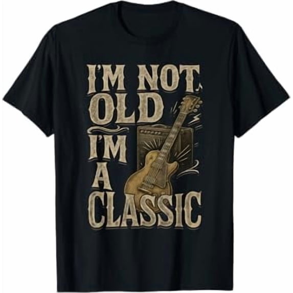 I’m Not Old I’m A Classic Shirt Vintage Guitar Music Lover T-Shirt
