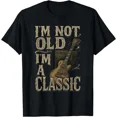 thumbnail image 1 of I’m Not Old I’m A Classic Shirt Vintage Guitar Music Lover T-Shirt, 1 of 6