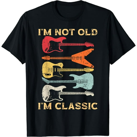 I'm Not Old I'm Classic Retro Vintage Pickup Guitar T-Shirt