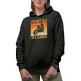 thumbnail image 1 of I'm Not Old, I'm a Classic feat. a Motorcycle or Motorbike Rider, Black Pullover Hoodie, Medium, 1 of 1