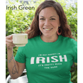thumbnail image 1 of I'm Not Perfect I'm Irish Funny Durable Cotton Crew Neck T-shirt (Men's & Women’s), 1 of 1