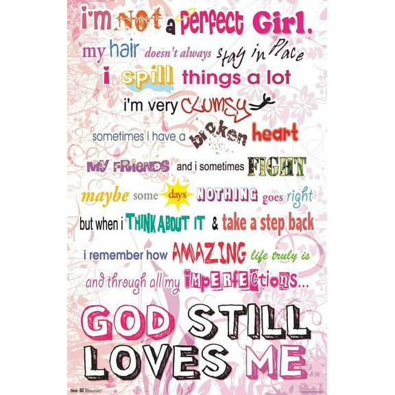 I'm Not Perfect Wall Poster, 22.375" x 34"