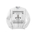thumbnail image 1 of I'm Not Perky Wednesday Addams Sweatshirt Medium White, 1 of 1