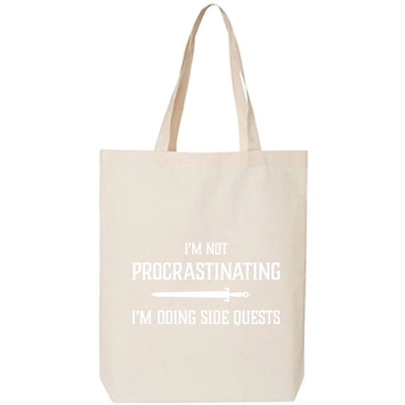 I'm Not Procrastinating Cotton Canvas Tote Bag