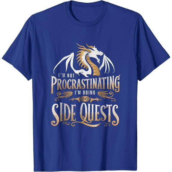 I'm Not Procrastinating I'm Doing Side Quests Dragon Gamer Unisex T-Shirt for Men Women Kids Toddler
