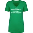 thumbnail image 1 of I'm Not Procrastinating Womens V-Neck Tee, 1 of 2