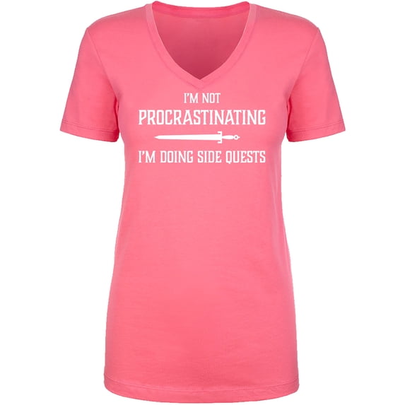 I'm Not Procrastinating Womens V-Neck Tee