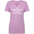 thumbnail image 1 of I'm Not Procrastinating Womens V-Neck Tee, 1 of 3