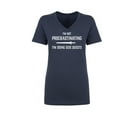 thumbnail image 1 of I'm Not Procrastinating Womens V-Neck Tee, 1 of 2