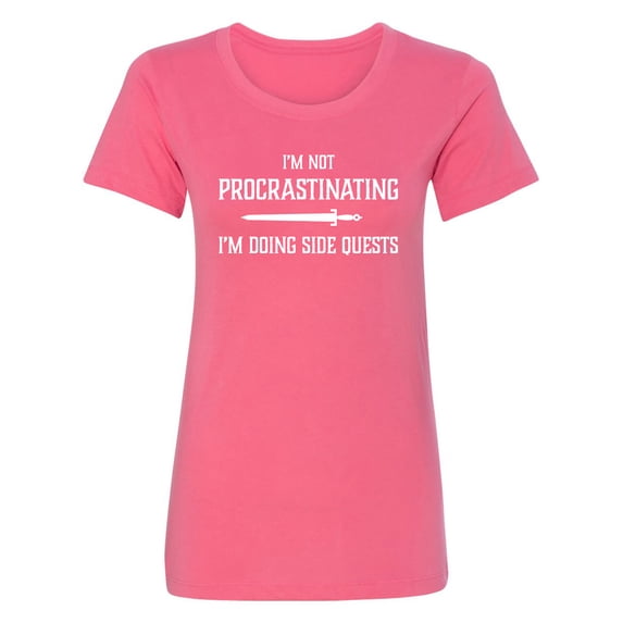 I'm Not Procrastinating Womens crewneck tee