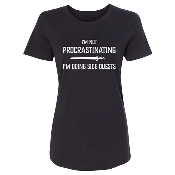 I'm Not Procrastinating Womens crewneck tee