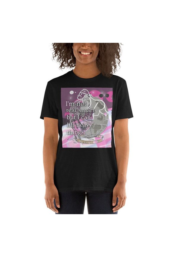 I'm Not Real Smart But I Can Lift Heavy Things Shirt, Gym Humor Graphic Tee, Weightlifting Workout Top, Unisex Cotton T-Shirt, Sizes S-5XL