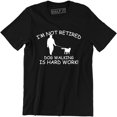 thumbnail image 1 of I'm Not Retired Dog Walking Is Hard Work Puppy Lover Men's T-Shirt, 1 of 4