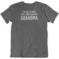 thumbnail image 1 of I'm Not Retired, I'm a Professional Grandma. Funny Printed T-Shirt for Grandmoms Charcoal Grey, 1 of 8