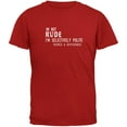 thumbnail image 1 of I'm Not Rude Red Adult T-Shirt - 2X-Large, 1 of 1