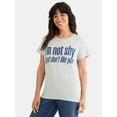 thumbnail image 1 of I’m Not Shy Women's Graphic Tee with Short Sleeves, Sizes XXS-XXL, 1 of 5