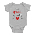 thumbnail image 1 of I'm Not Spoiled My Daddy Just Loves Me Cute Baby Jumpsuits Bodysuits For Boy Girl, 1 of 5