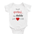 thumbnail image 1 of I'm Not Spoiled My Daddy Just Loves Me Cute Baby Jumpsuits Bodysuits For Boy Girl, 1 of 5