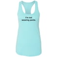 thumbnail image 1 of I'm Not Wearing Pants Racerback Tank, 1 of 3
