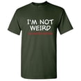 thumbnail image 1 of I'm Not Weird I'm Limited Edition Sarcastic Introvert Mens Humor Graphic Tees Gift For Christmas Vacations Birthdays Novelty Funny T Shirt For Men, 1 of 5
