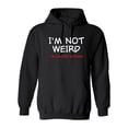 thumbnail image 1 of I'm Not Weird I'm Limited Edition Sarcastic Novelty Gift Idea Adult Humor Funny Men's Hoodies, 1 of 1