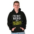 thumbnail image 1 of I'm Not Weird Limited Edition Quirky Unisex Plus Fleece Graphic Hoodie Brisco Brands 2X, 1 of 5
