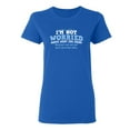 thumbnail image 1 of I'm Not Worried About What You Think Sarcastic Novelty Gift Idea Adult Humor Funny Women's Casual Tees, 1 of 3