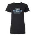 thumbnail image 1 of I'm Not Worried About What You Think Sarcastic Novelty Gift Idea Adult Humor Funny Women's Casual Tees, 1 of 3