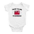 thumbnail image 1 of I'm Not Yelling, I'm Bermudian Cute Baby Bodysuits Newborn Clothes (White, 3-6 Months), 1 of 5