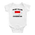 thumbnail image 1 of I'm Not Yelling, I'm Indonesian Baby Bodysuits Newborn Clothes (White, 18-24 Months), 1 of 5