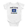 thumbnail image 1 of I'm Not Yelling, I'm Kosovar Baby Bodysuit Newborn Clothes Outfits (White, 3-6 Months), 1 of 5