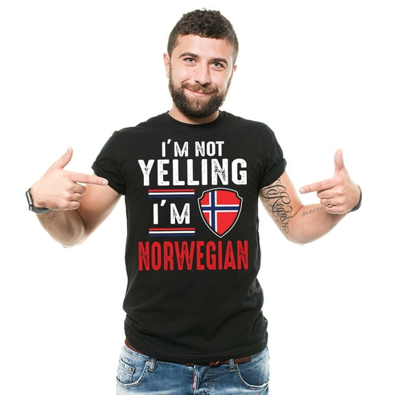 I'm Not Yelling I'm Norwegian Shirt Norway T Shirt Norway Flag Tee Norwegian Person Shirt