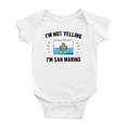 thumbnail image 1 of I'm Not Yelling, I'm San Marino Baby Bodysuits Newborn Clothes (White, 18-24 Months), 1 of 5