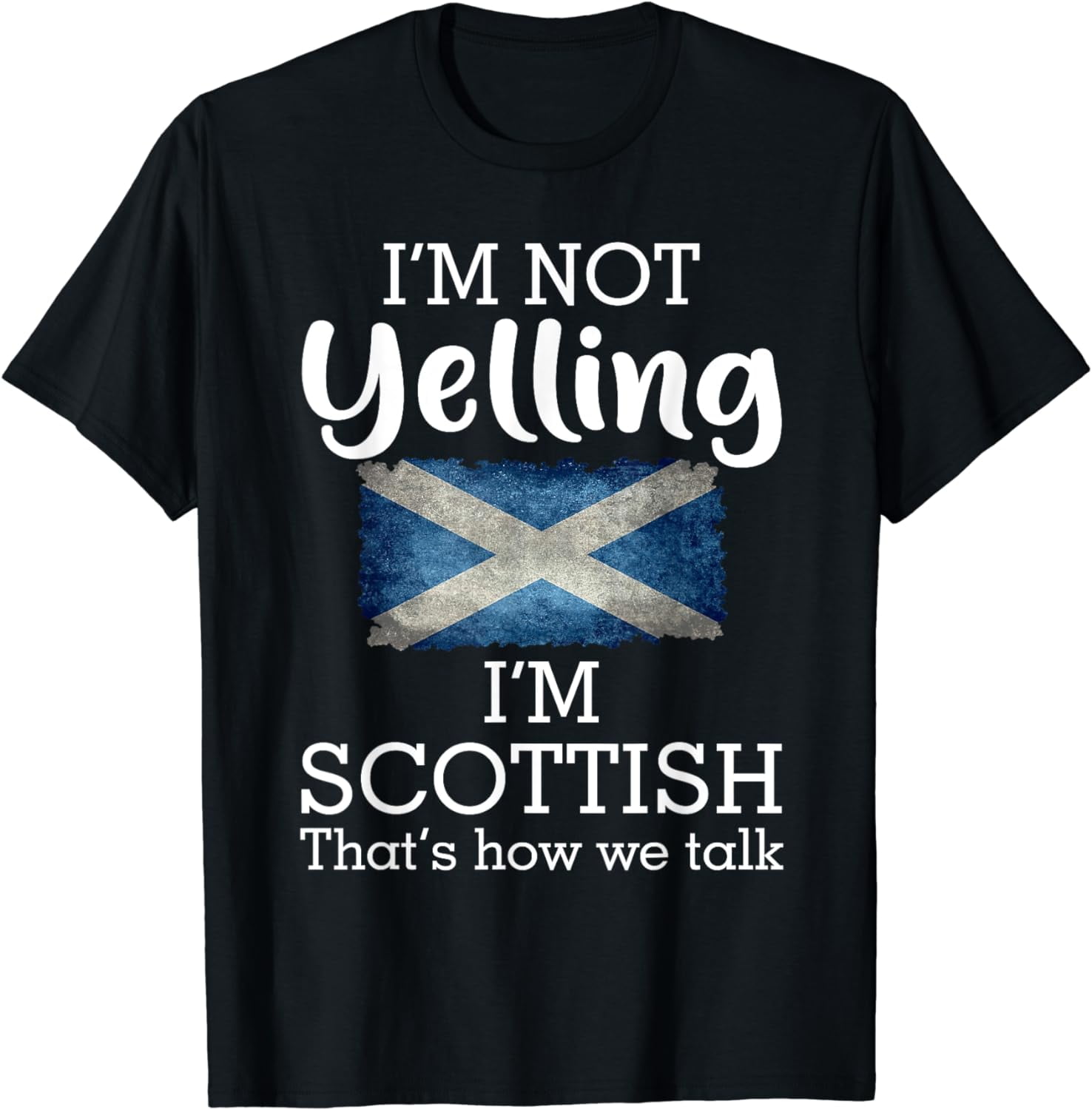 Skirving Tartan Crest T-shirt - I'm not yelling style