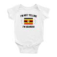 thumbnail image 1 of I'm Not Yelling, I'm Ugandan Baby Bodysuit Newborn Clothes Outfits (White, 0-3 Months), 1 of 5