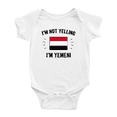 thumbnail image 1 of I'm Not Yelling, I'm Yemeni Baby Bodysuit Newborn Clothes Outfits (White, 3-6 Months), 1 of 5