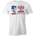 thumbnail image 1 of I'm Not a Player T-Shirt | Cool Quote White Tee Gift, 1 of 5