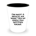 thumbnail image 1 of I'm Not a Regular Mom. I'm an English Setter Mom. Shot Glass, English Setter Dog Ceramic Cup, Unique For English Setter Dog, 1 of 1