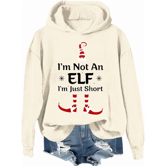 I'm Not an Elf I'm Just Short Sweatshirt & Hoodie, Im Not an Elf Im Just Short Shirt, Christmas Shirts For Women Man