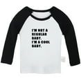 thumbnail image 1 of I'm Not a regular Baby I'm a Cool Baby Funny T shirt For Baby, Newborn Babies T-shirts, Infant Tops, 0-24M Kids Graphic Tees Clothing (Long Black Raglan T-shirt, 0-6 Months), 1 of 4