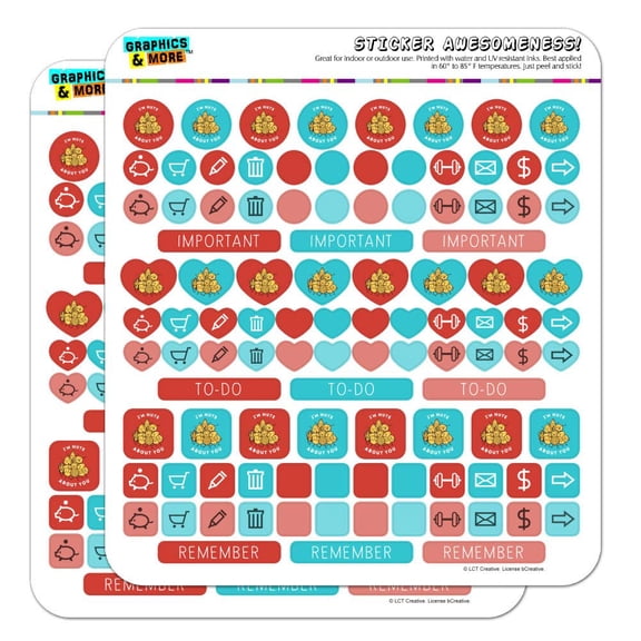 I'm Nuts About You Love Funny Humor Planner Calendar Scrapbooking Crafting Sticker Set