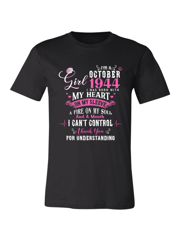 I'm October Girl 1944 82nd Birthday Vintage 82 Years Old Bday Women T-Shirt