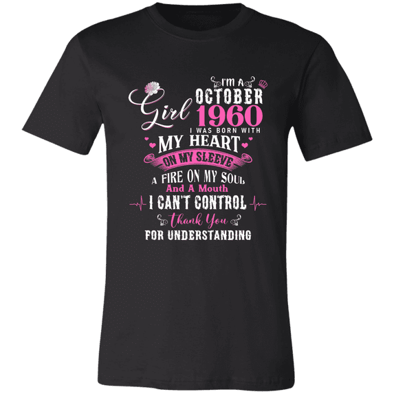 I'm October Girl 1960 66th Birthday Vintage 66 Years Old Bday Women T-Shirt